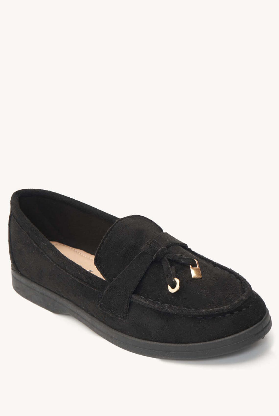Μαύρα Μαλακά Suede Loafers με Ελαφριά Σόλα